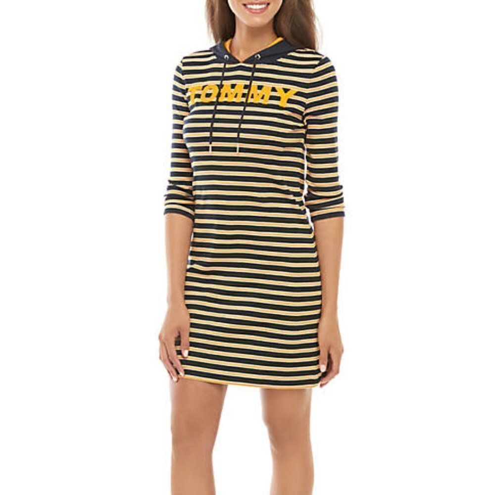 Tommy Hilfiger Stripe Logo Hoodie Dress size XS